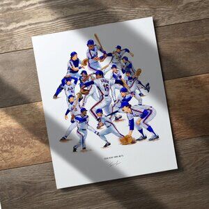 1986 New York Mets World Series Champions Ltd.Ed Lithograph